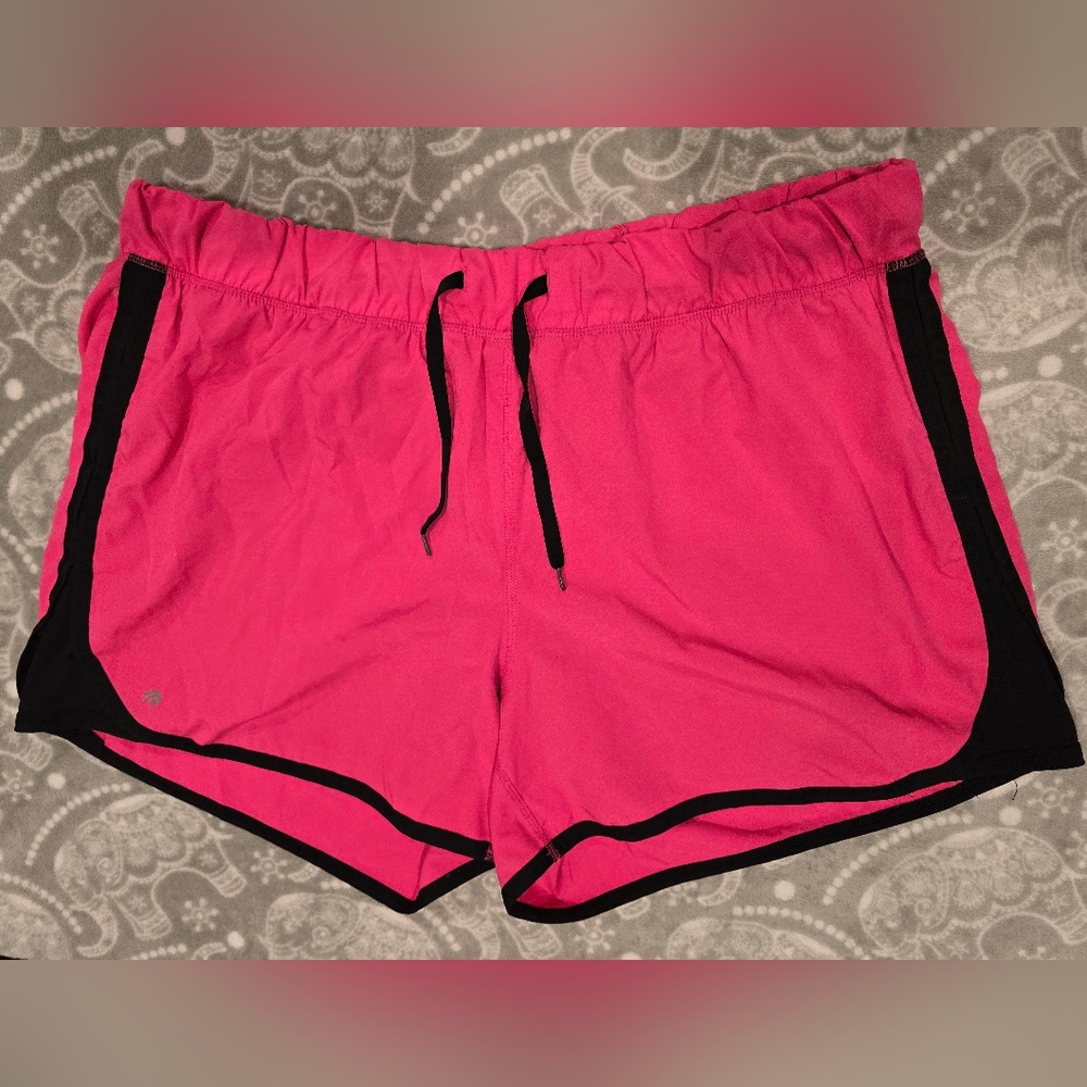 Ideology Women's Pink Athletic Shorts, 2X